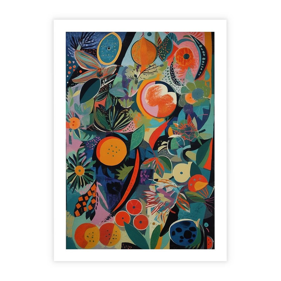 Plakat bez ramy 30x40 - Echa Nietuzinkowych Wzorców - abstrakcyjny obraz olejny, jak picasso