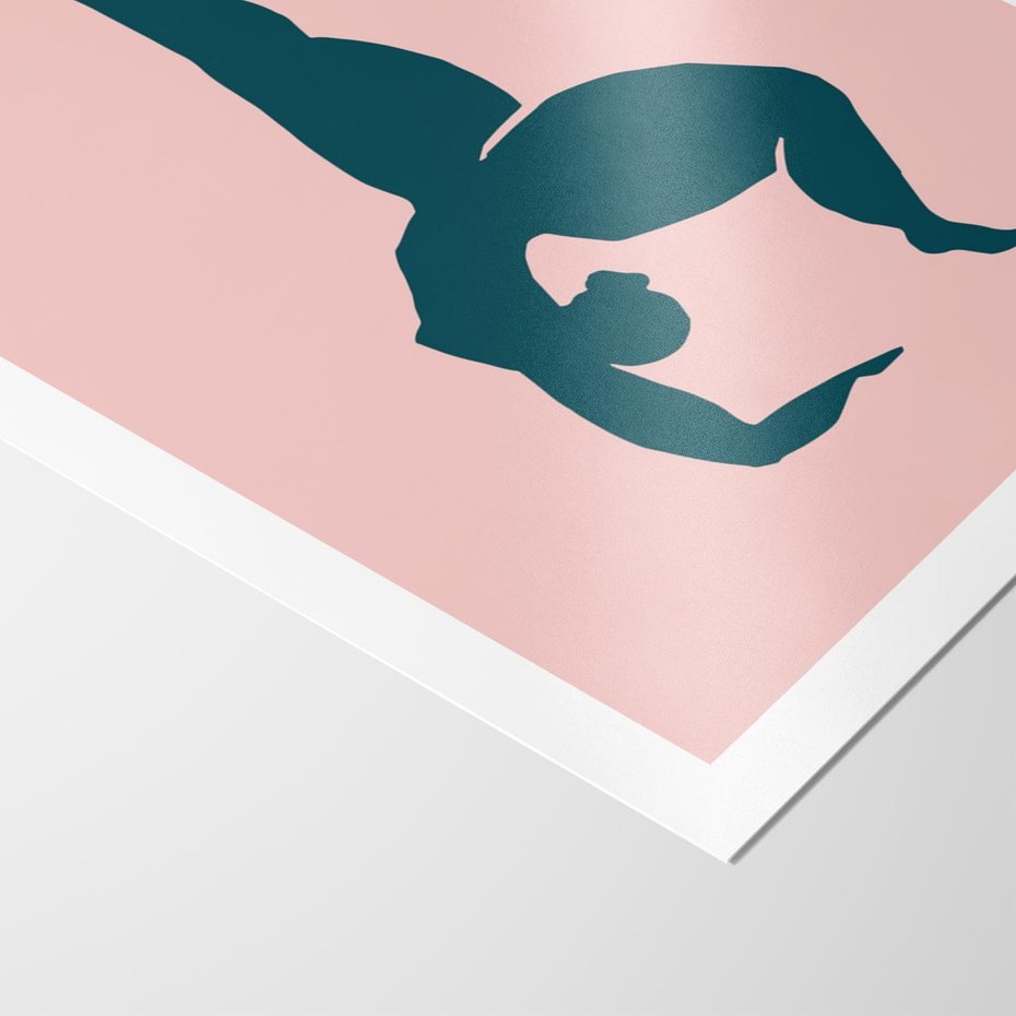 Plakat bez ramy 21x30 - Zaklęte Wzory - abstrakcja, kobieca sylwetka