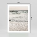 Plakat bez ramy 40x50 - Szarość Morza - morze, fale