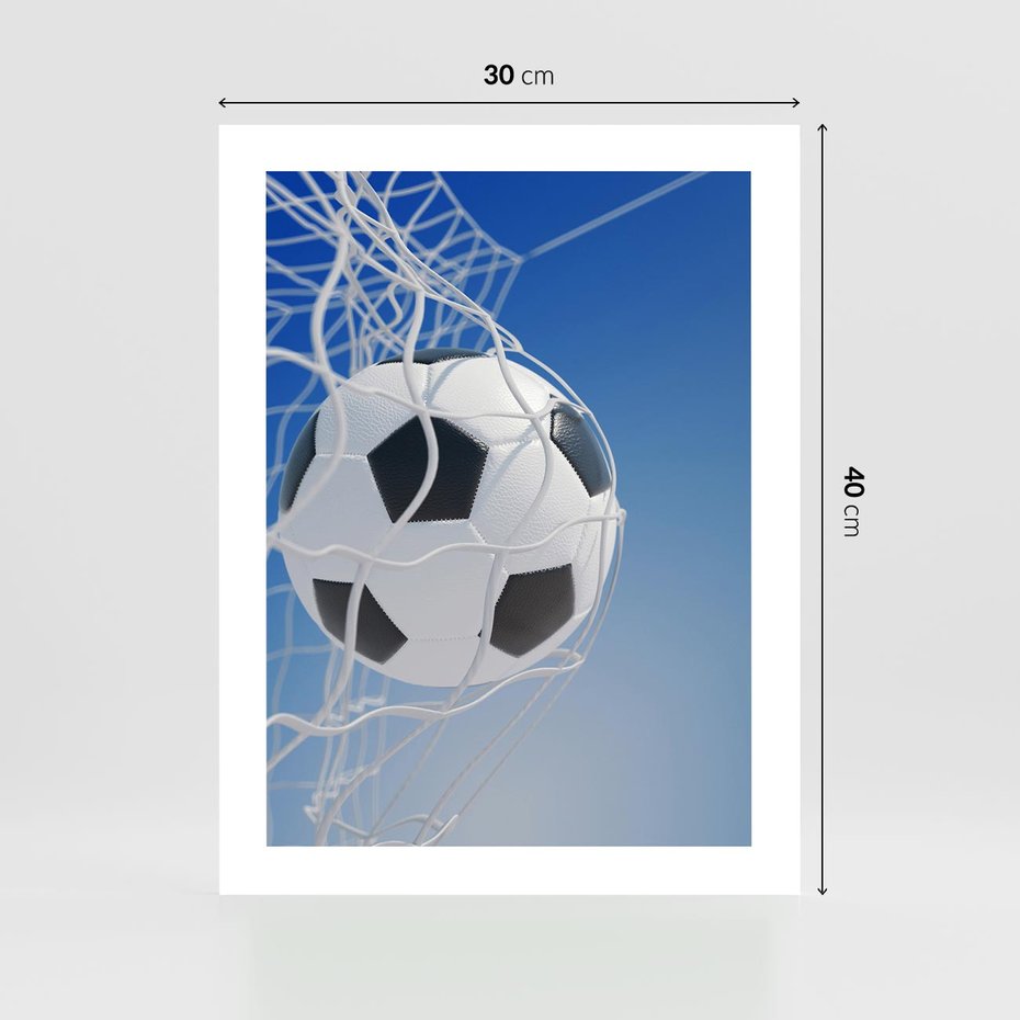 Plakat bez ramy 30x40 - Pasja na Plaży - piłka, siatka