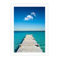 Plakat bez ramy 21x30 - Letnie Morskie Uczucie - morze, pomost