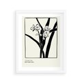Plakat w ramie 40x50 - Symfonia kwiatowej ekspresji - kwiat, grafika - rama biała