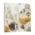 Obraz na płótnie 40x40 - Nowoczesne Złoto i Szarość - plamy, złoto