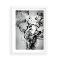 Plakat w ramie 50x70 - Abstrakcja kobiecego piękna - abstrakcja, kobieta - rama biała