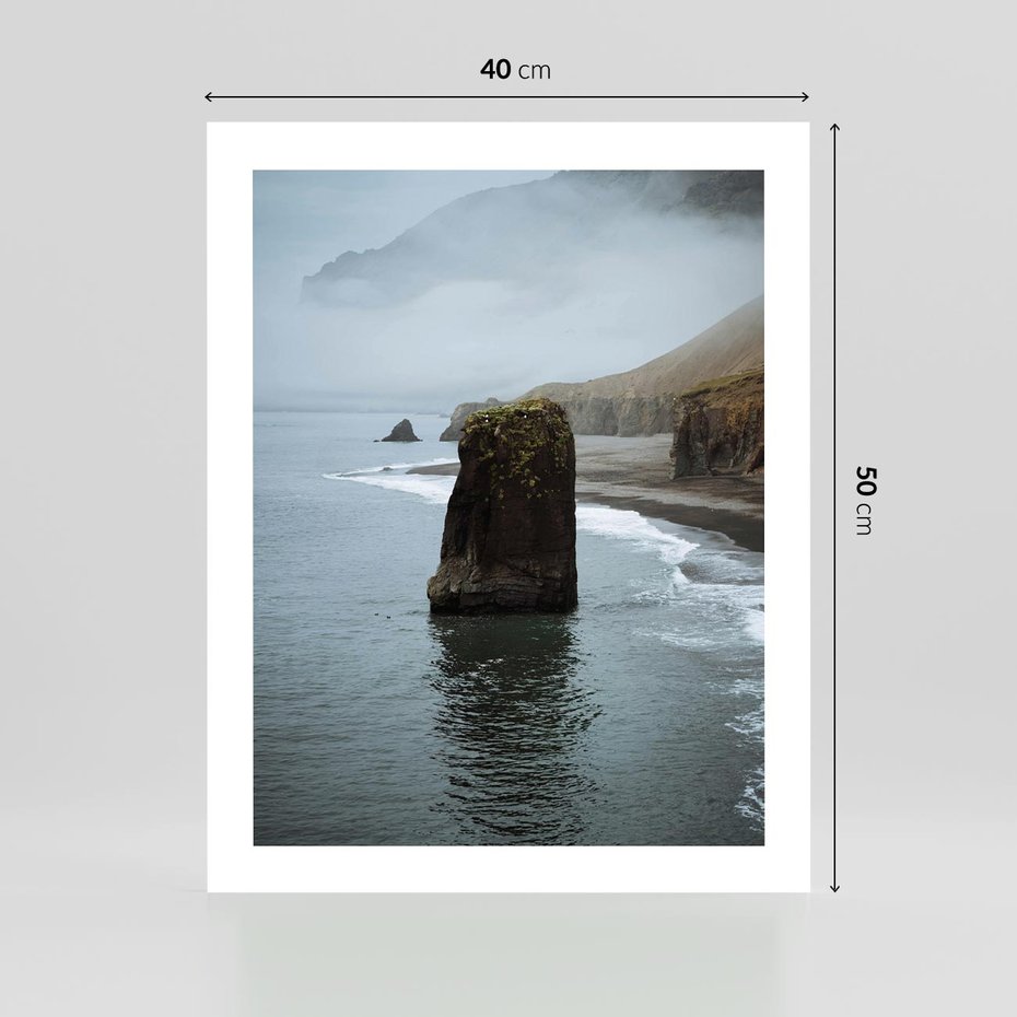 Plakat bez ramy 40x50 - Mistyczna Aura - morze, mgła