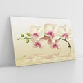 Obraz na płótnie 100x70 - Kwiatowa harmonia w SPA - orchidea, kwiat