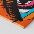 Obraz na płótnie 120x80 - Artystyczne spojrzenie: oko w graffiti - oko, graffiti