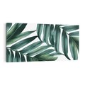 Obraz na płótnie 100x50 - Ruchome liście czasu - liście palmy, tropikalne