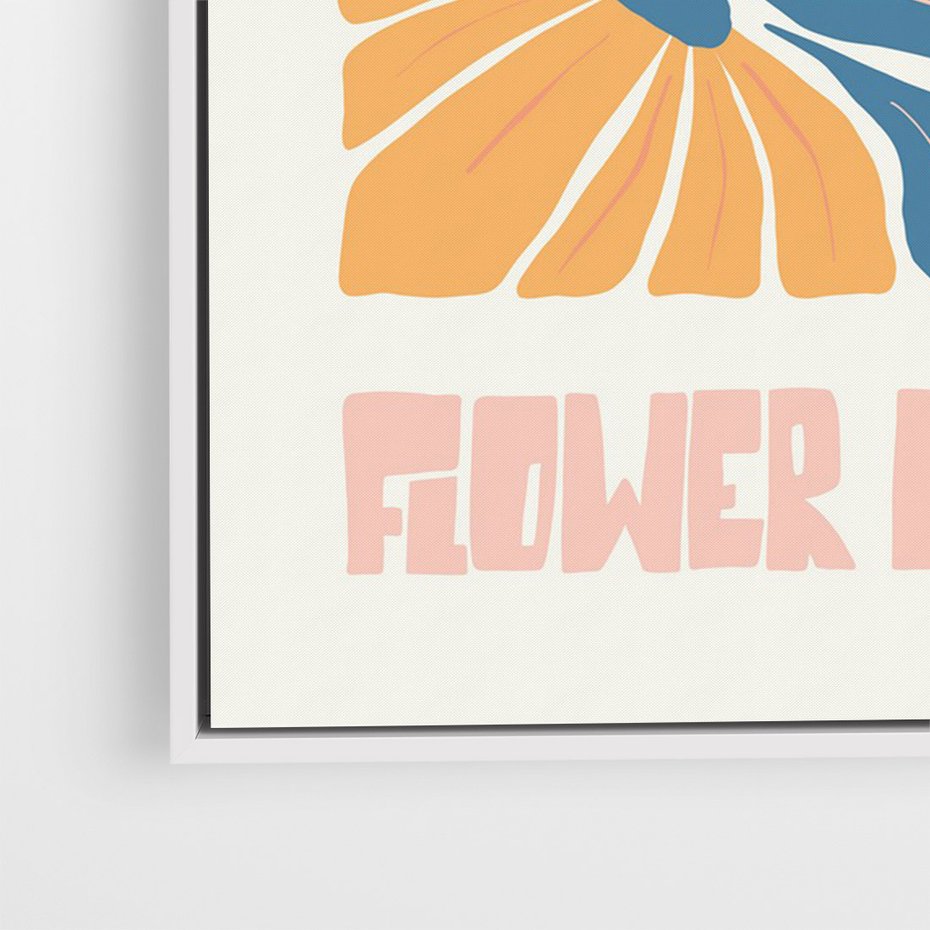 Obraz w ramie 70x100 - Spójny Dysonans - pastelowe kolory, typografia - rama biała