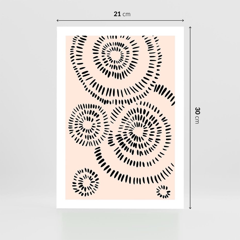 Plakat bez ramy 21x30 - Abstrakcyjne Wnętrza - minimalistyczne kształty, odbicia