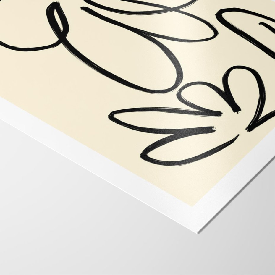 Plakat bez ramy 40x50 - Złamane Granice - abstrakcyjna sztuka, przypominająca kwiat