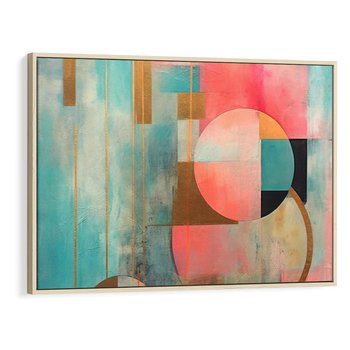 Obraz w ramie 70x50 - Abstrakcyjny Bałagan - abstrakcja, obraz olejny - rama drewno