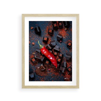 Plakat w ramie 30x40 - Papryka w Restauracji - restauracja, papryka - rama drewno