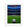 Plakat w ramie 50x70 - Piłka nożna - gol! - piłka nożna, gol - rama biała