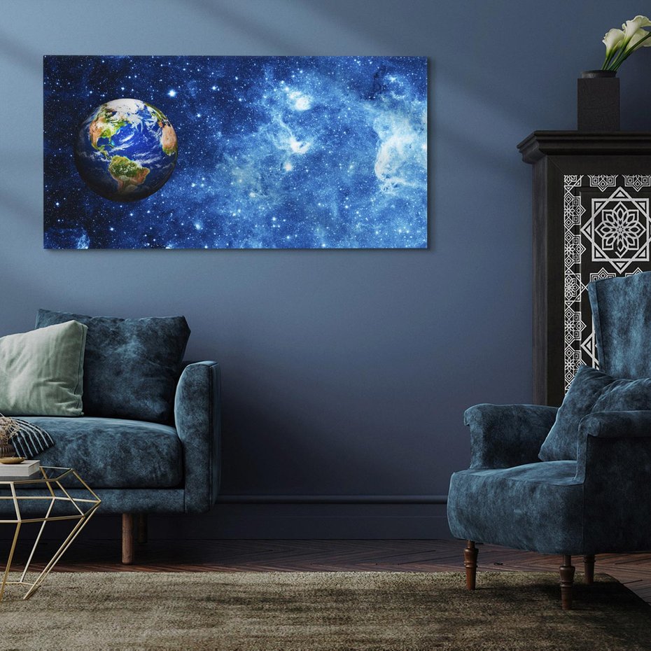 Obraz na płótnie 100x50 - Kosmiczne podróże na Ziemię - kosmos, ziemia