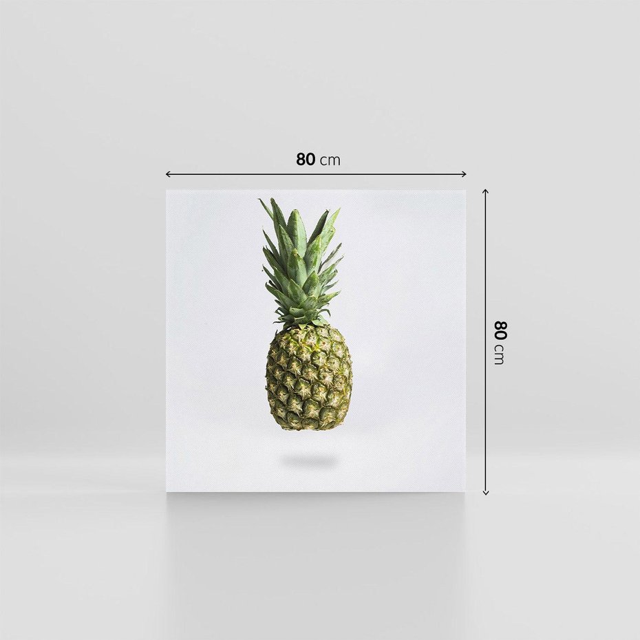 Obraz na płótnie 80x80 - Ananas Egzotyczne Odkrycie - ananas, owoc