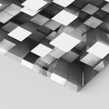 Obraz na płótnie 120x80 - Abstrakcyjne światy: 3D w kwadratach - 3D, abstrakcja