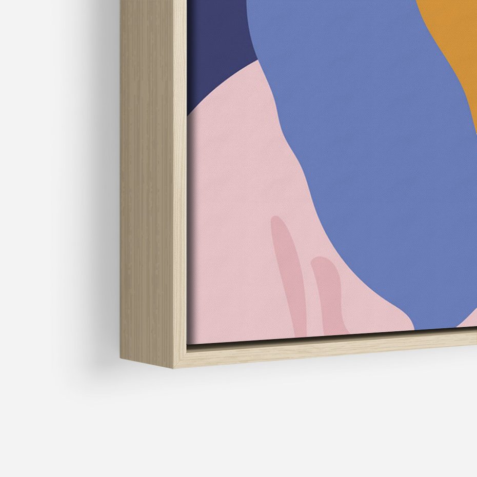 Obraz w ramie 70x100 - Odbicie Kobiety - nowoczesny plakat, styl retro - rama drewno