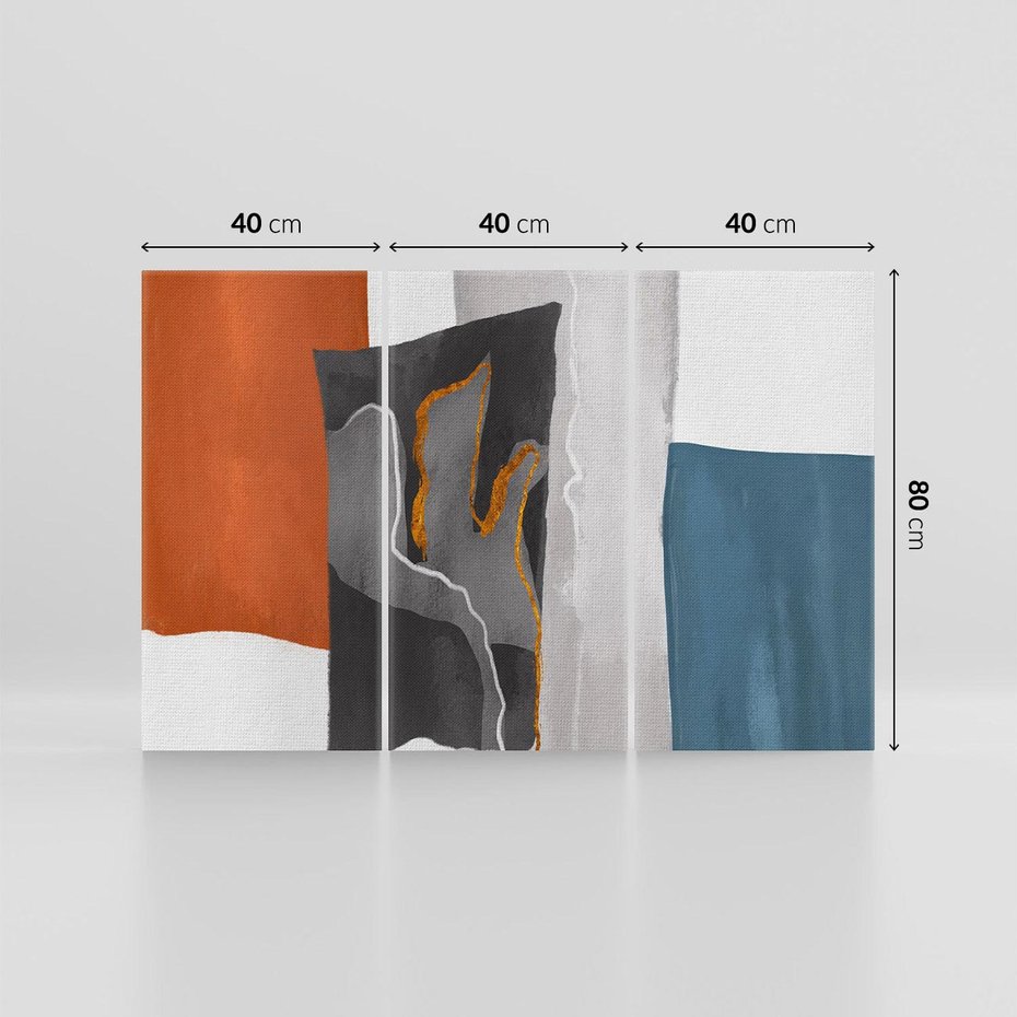 Obraz na płótnie 120x80 - Nowoczesna geometria - nowoczesny, geometryczny