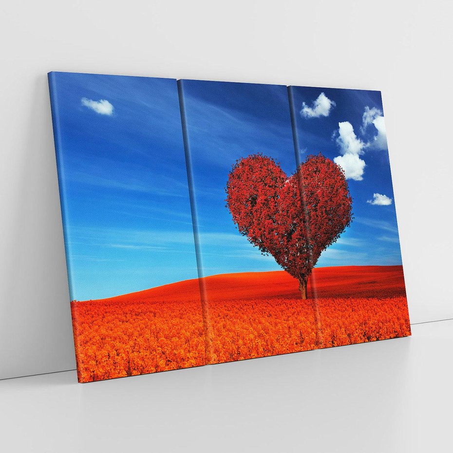 Obraz na płótnie 120x80 - Drzewo serca: Połączenie z niebem - drzewo, serce