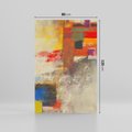 Obraz na płótnie 80x120 - Abstrakcja olejna - kształty i kolory - abstrakcja, olejna