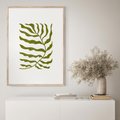 Plakat w ramie 50x70 - Rytmy Chaosu - roślina, gałązka - rama drewno