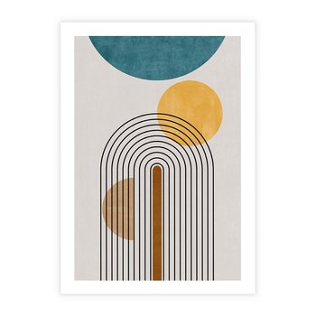 Plakat bez ramy 30x40 - Wewnętrzne Labirynty Form - styl mid century, nowoczesna sztuka