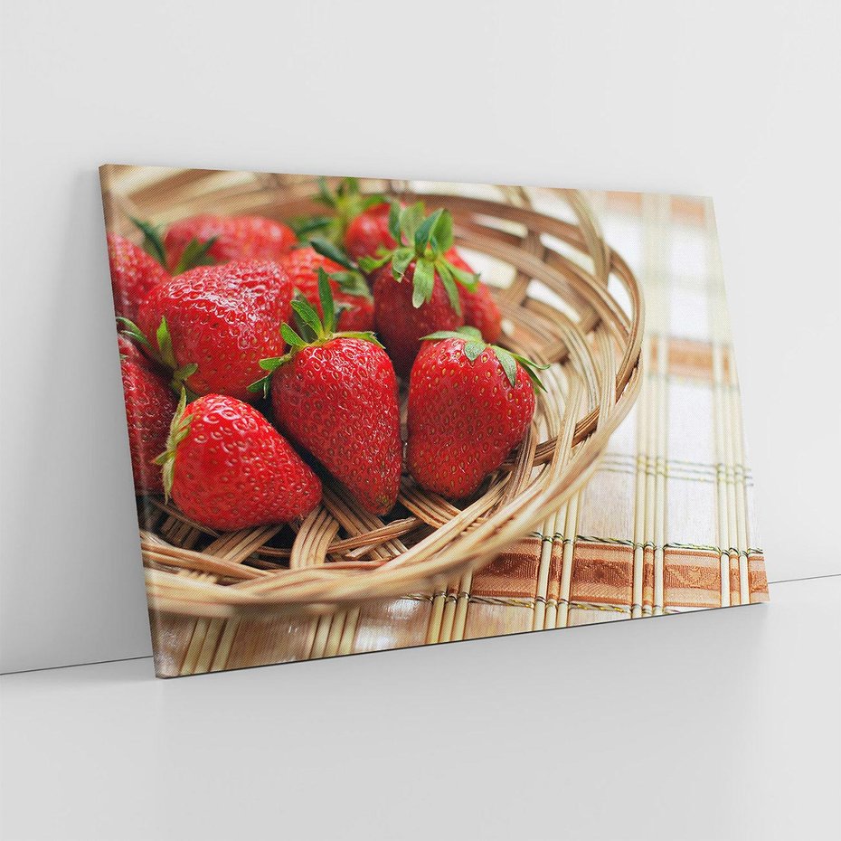 Obraz na płótnie 100x70 - Truskawka Radość Lata - truskawka, owoc