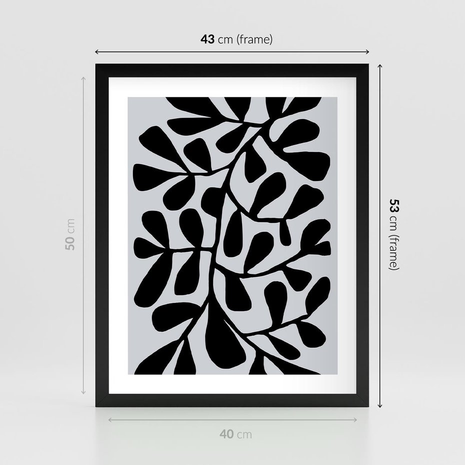 Plakat w ramie 40x50 - Echa Wyobraźni - matisse, sztuka nowoczesna - rama czarna