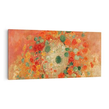 Obraz na płótnie 120x60 - "Nasturcje" (1905) Odilon Redon - Reprodukcja - reprodukcja, obraz na płótnie