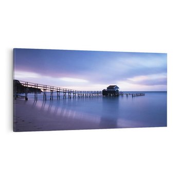 Obraz na płótnie 120x60 - Romantyczne molo nad morzem - molo, morze