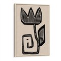 Obraz w ramie 50x70 - Migotliwa Symfonia Kwiatu - kwiat, nowoczesna grafika - rama drewno
