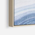Obraz w ramie 80x80 - Abstrakcyjna akwarela - abstrakcja, akwarela - rama drewno
