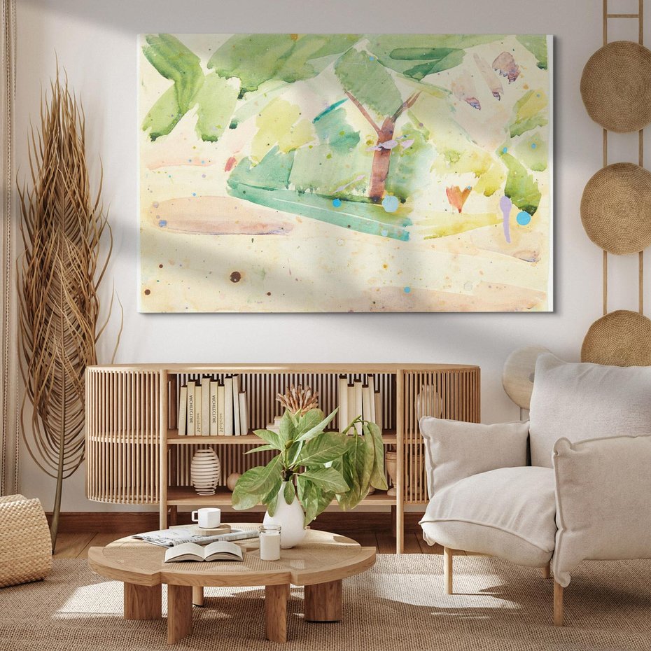 Obraz na płótnie 100x70 - "Color study Langelinie" Edvard Weie - Reprodukcja - reprodukcja, obraz na płótnie