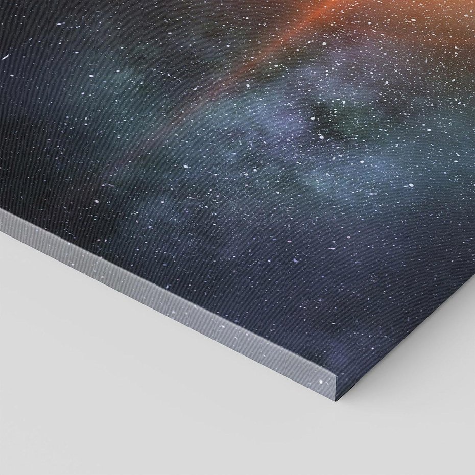 Obraz na płótnie 120x80 - Fascynująca kosmiczna aura - kosmos, ziemia