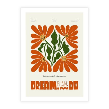 Plakat bez ramy 21x30 - Księga Abstrakcji - sztuka nowoczesna, kolorowe kwiaty