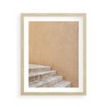 Plakat w ramie 40x50 - Schod w Beżu - schody, minimalizm - rama drewno