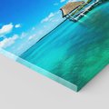 Obraz na płótnie 70x70 - Lazur na Plaży - plaża, lazur