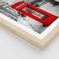 Plakat w ramie 50x70 - Ikoniczna budka w Londynie - Londyn, budka - rama drewno