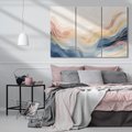 Obraz na płótnie 120x80 - Ukojenie Współczesności - abstrakcyjne fale, gładkie linie
