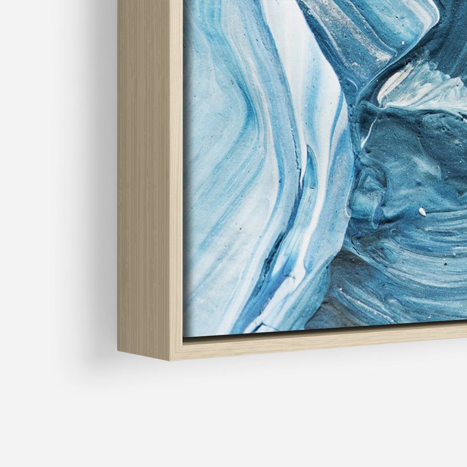 Obraz w ramie 50x70 - Wyrazista abstrakcja w akwareli - abstrakcja, akwarela - rama drewno