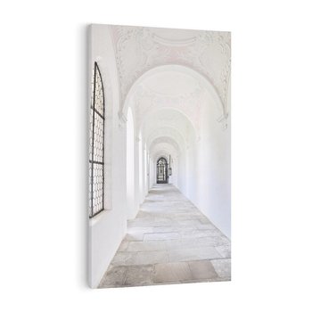 Obraz na płótnie 80x120 - Architektoniczne Przejście - architektura, korytarz