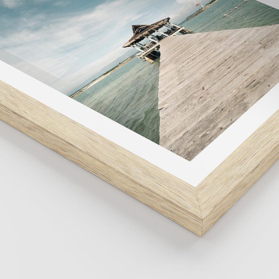 Plakat w ramie 30x40 - Magia Morza i Piękno Plaży - Hawaje, morze - rama drewno