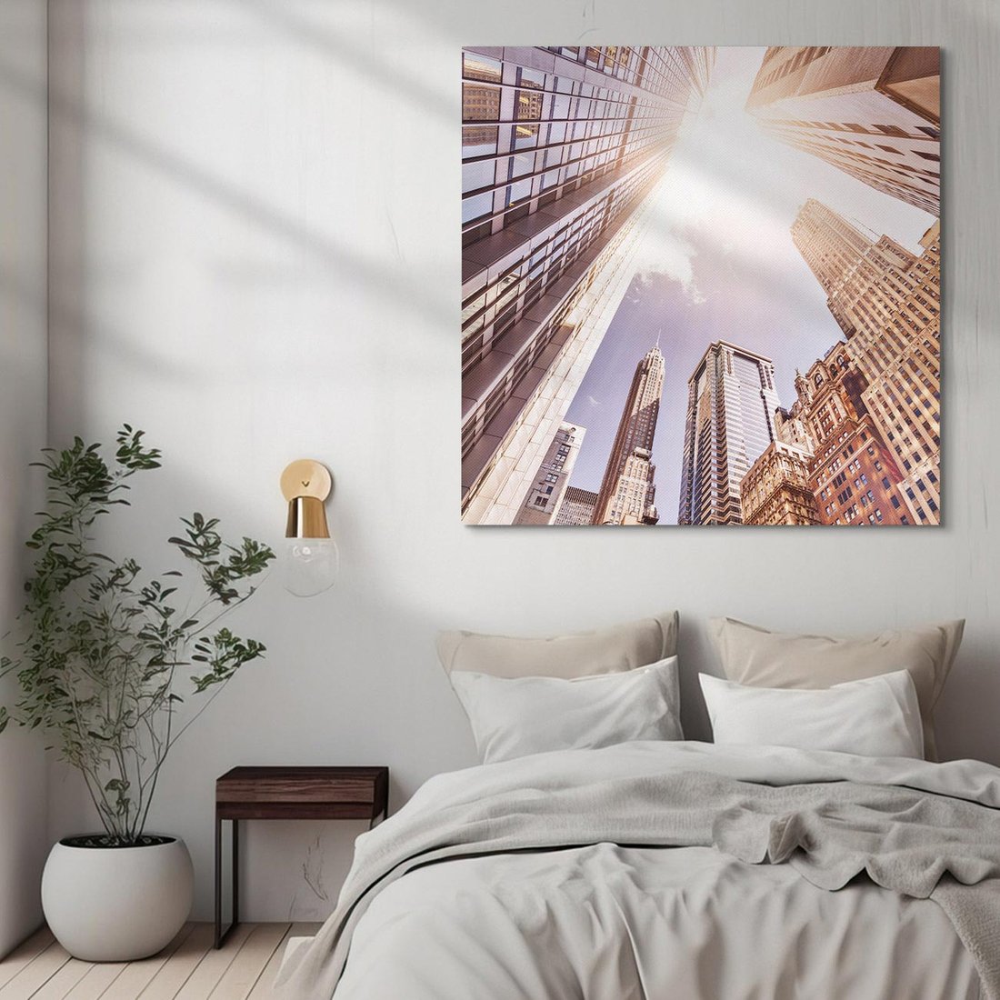 Obraz na płótnie 70x70 - Oczami artysty - miasto, perspektywa