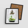 Plakat w ramie 40x50 - Żywioł Natury - liście, zieleń - rama czarna