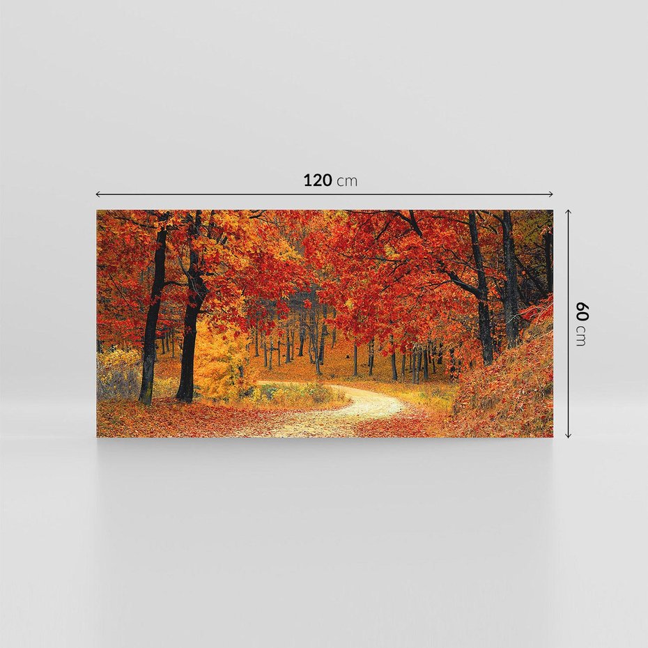 Obraz na płótnie 120x60 - Jesienna melodia lasu - jesień, las