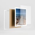 Plakat w ramie 40x50 - Oaza spokoju - plaża, morze - rama biała