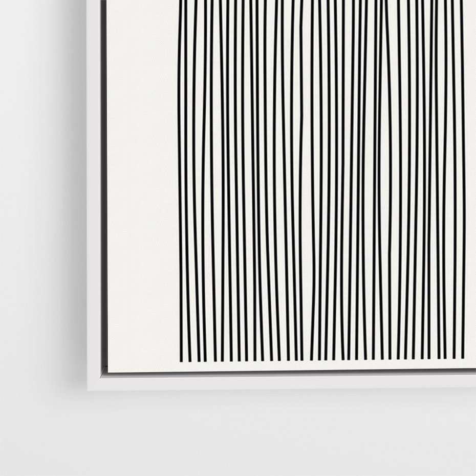 Obraz w ramie 50x70 - Słoneczne Odbicia - geometria, żółte koło - rama biała