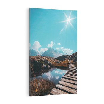 Obraz na płótnie 50x70 - Inspirujący Pejzaż - ścieżka, górska