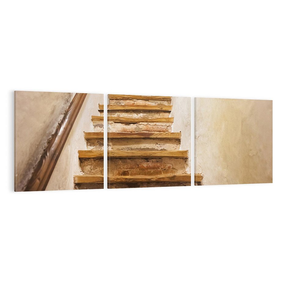 Obraz na płótnie 120x40 - Schody Wymiarów - schody, tunel